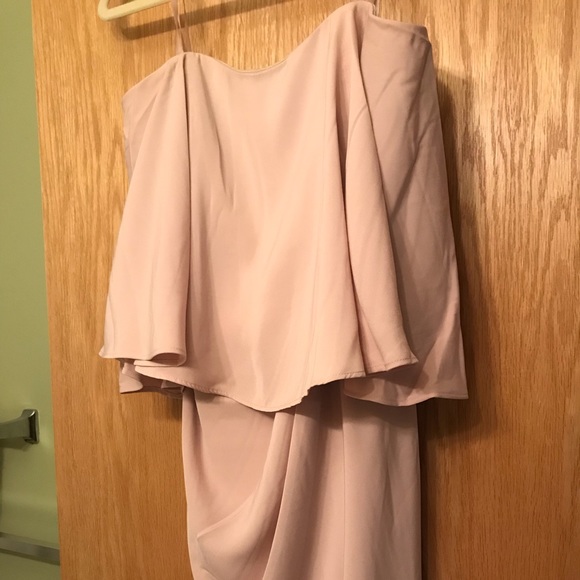 Shona Joy Core Strapless Frill Bridesmaid Dress - Picture 5 of 5